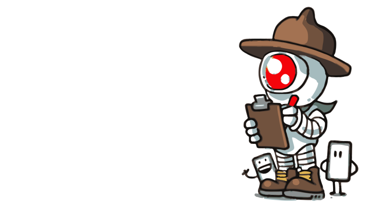 Ein Pfadfinder-Roboter führt die Anmelde-Liste