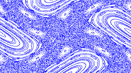 Phase portrait of a dynamical system on the torus