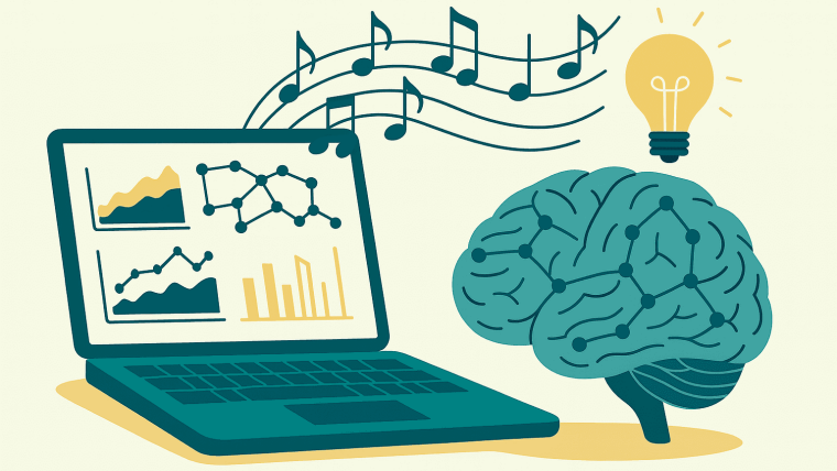 Illustration zum Thema Künstliche Intelligenz und menschliches Denken