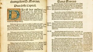 Doppelseite der Luther-Bibel