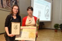 Beim Tag der Fakultät 2017 wird der Ada-Lovelace-Preis an Sylvia Haase überreicht.